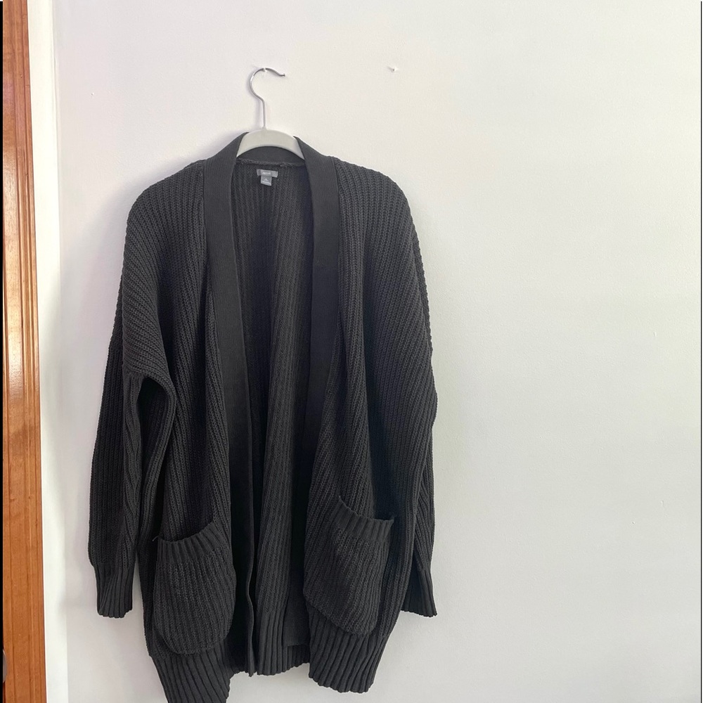 Aerie Gray Oversized Cardigan.